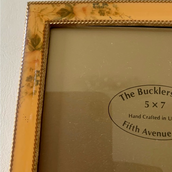 vintage Metal The bucklers picture frame Hand Crafted In USA 5.5/7” - Picture 6 of 15